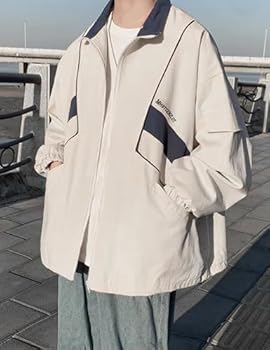 Wyeysyt Jaqueta feminina Y2k com zíper leve corta-vento jaqueta